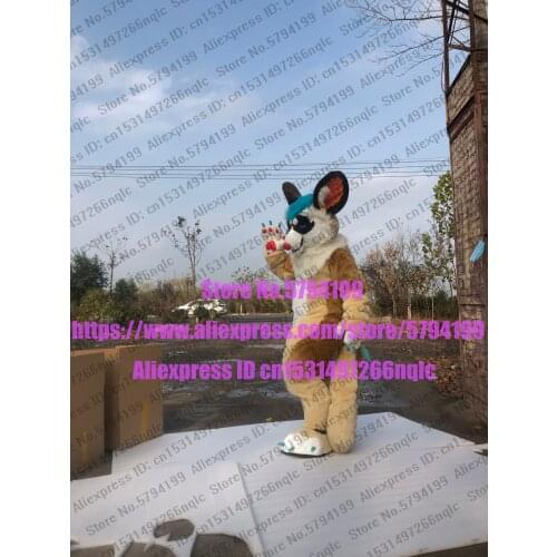 SLIM DIGITIGRADE LEGS 3-D EYE APRICOT BHUKSY DOG REAL G5 FOX BROWN Furry Fursuit Suit Costume Animal Party FOX HUSKY Gift