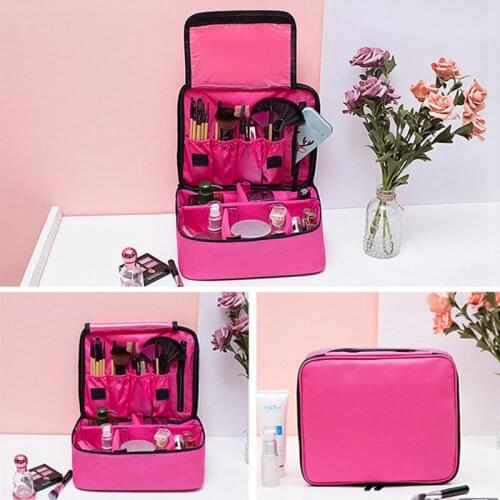 Professional Makeup Suitcases Large Capacity Storage Box Portable Cosmetic Organizer Bag Women New Travel Beauty Toolbox Kits