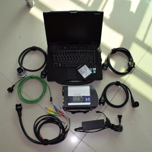 2020.6 version softwares with CF-52 military laptop 480gb SSD Win7 with high quality mb star c4 sd connect