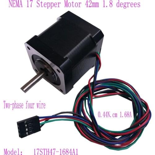 NEMA 17 Stepper Motor 42mm 1.8 degrees 0.44N.cm 1.68A 42 stepping motor 42STH47-1684A1