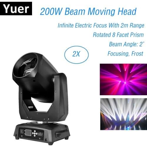 LED 200W White LED Beam Spot Light DMX512 Moving Head Light Professional DJ /Bar /Party /Show /Stage Light LED Stage Machine