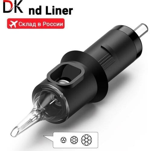 DK 20pcs STIGMA Tattoo Needle Revolution Cartridge Round Liner 10/12 (0.30/0.35mm Needle) for Rotary Machine Pen Tattoo Supplies