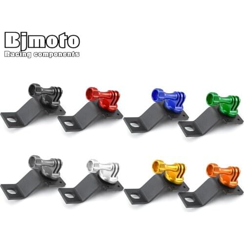 Bjmoto Universal Motorcycle GPS Phone Holder bracket For Yamaha Honda For BMW Street bike with M10 mirror hole for installing