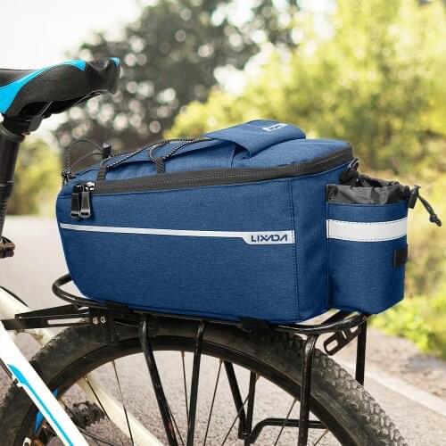 Lixada Waterproof MTB Bike Pannier Bag Insulated Trunk Cooler Bag Cycling Bicycle Rear Rack Storage Luggage Bag Shoulder Bag