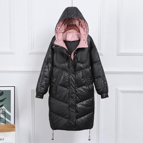 Winter Coat Women Hooded Parka Puffer Jacket Warm Jackets for Women 2021 Down Coats Lady Thick Midi Clothes Manteau Femme HLY174