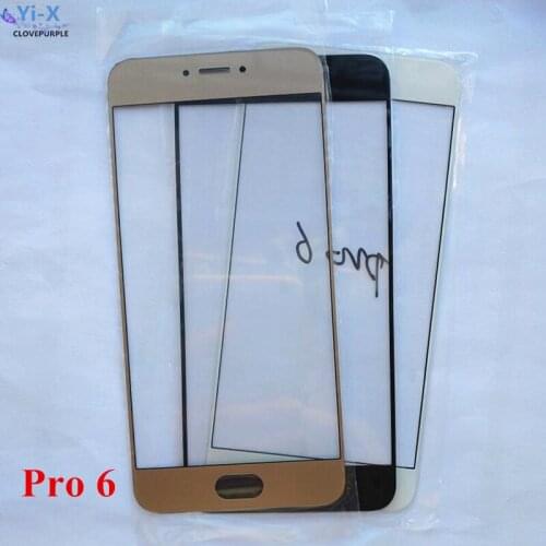 10PCS/Lot Outer Glass Lens Front Glass LCD Touch Screen Panel Replacement Parts for Meizu MX6 / Pro 6