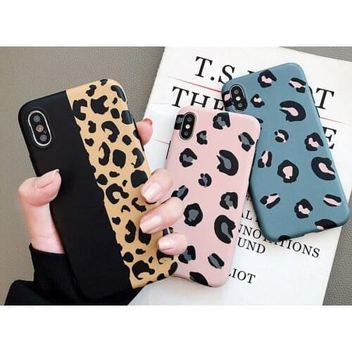 100pcs Fashion Colorful Leopard Print Phone Case For iphone XS Max XR X Case For iphone 6 6s 7 8 plus Back Cover Luxury Soft