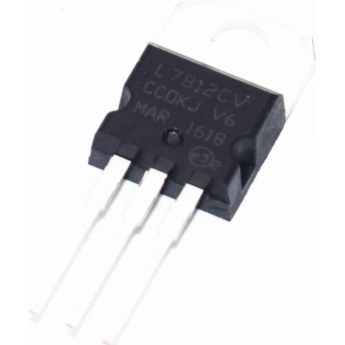 100PCS L7812CV TO-220 L7812 LM7812 7812 Positive-Voltage Regulators