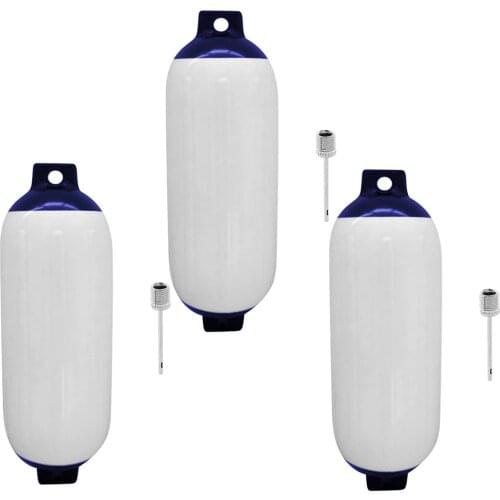 3 Pcs Boat Fender Bumper For Yacht Inflatable Marine Speedboat Marina 11x40cm Anti-collision Mooring Cushioning & Protection