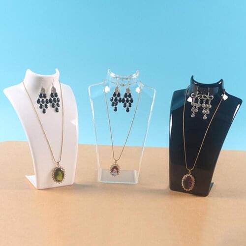 Hot Sale 3 Colors Necklace Earrings Organizer Jewelry Display Stand Holder Shelf Rack Mannequin Decorate Jewelry Display Shelf