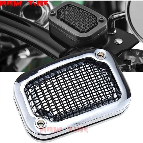 H2CNC Front Brake Fluid Reservoir Cover Master Cylinder Cap for Harley Softail Fat Boy Lo FLSTFB CVO Breakout Heritage 2015-2017