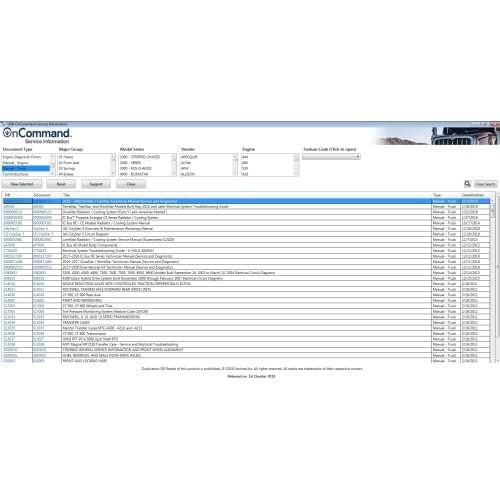 International Truck ISIS - Navistar OnCommand Service Information 2020Q1