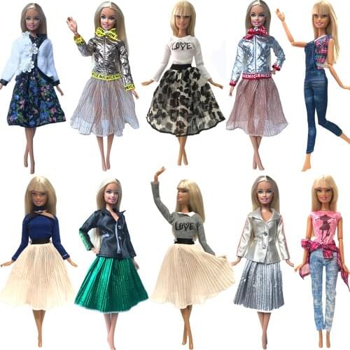 NK Hot Sale 1x Doll Dress For Barbie Doll Fashion Skirt Dollhouse Clothes DIY Accessories Girls' Gift Baby Toys G1 JJ