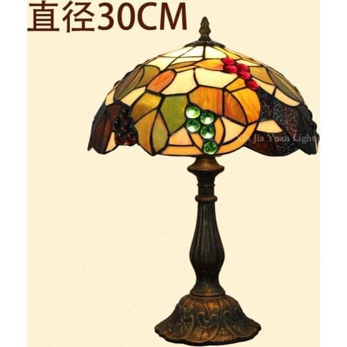 New retro glass bedroom bedside table lamp fashion wine restaurant hotel decorative lamp