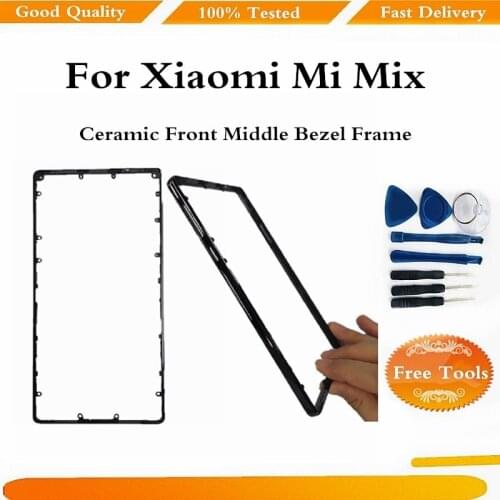 Original For Xiaomi Mi Mix Ceramic Front Bezel Frame Middle Housing For Xiaomi Mi Mix Pro 18k Version Ceramic Frame