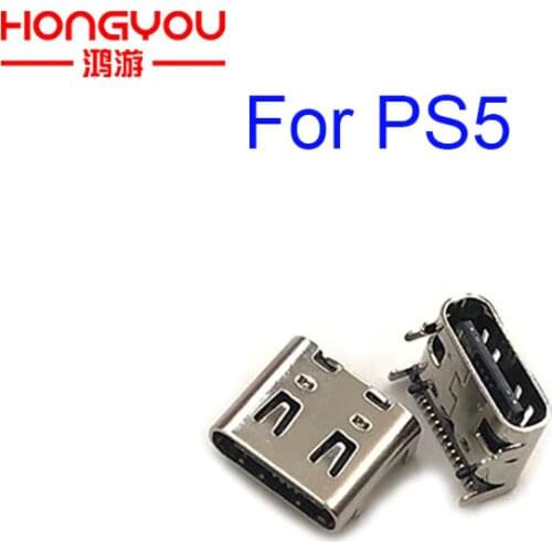 Original 10pcs Micro USB Charging Port Plug Power Connector Type-C Charger Socket for PlayStation 5 Dualshock Wireless PS5