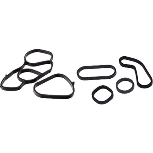 Oil Cooler Gasket Seal with Filter Housing Gasket Set Fit for Mini Cooper 07-16 11427557009 11427557010