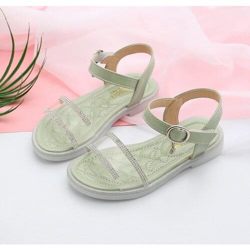 Transparent Little Girl Summer Shoes For ChildrenS Fashion Rhinestone Princess Sandal 2021 Girls' Beach Shoe Kid School Shoes