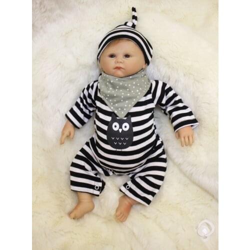 20inch Simulation Baby Realistic Regeneration Doll, Silicone Rubber Soft Rubber Rebirth Doll