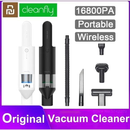 Youpin Cleanfly Handheld Vacuum Cleaner FV2 for Car home Portable Wireless Dust Catcher 16800PA Strong Cyclone Suction
