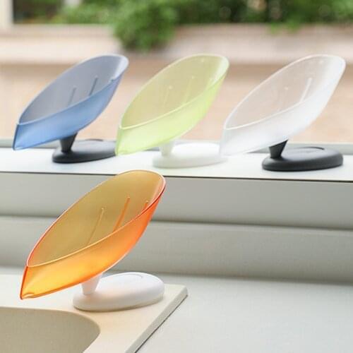 Flower And Bird Shape Soap Box Holder Drain Large Suction Cup Fixed Firmly Creative Drain Rack Not Punched Bathroom Accessories