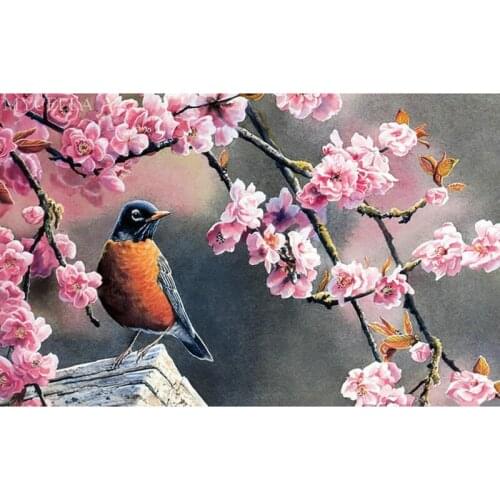 YIKEE diamond painting bird，cross stitch diamond,diamond mosaic paintings Y1415