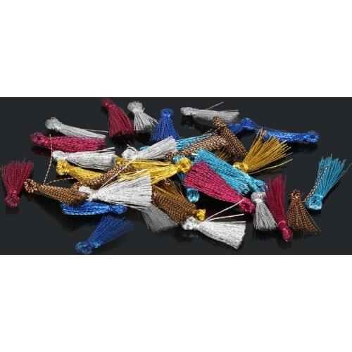 20pcs/lot 15mm Suede Tassel For Keychain Cellphone Straps Jewelry Charms Tassels DIY For Jewelry Finding Accessories