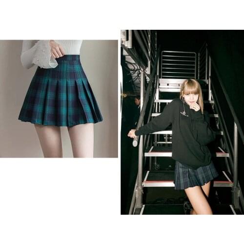 Kpop Seo Yea Ji same new College style pleated skirts womens student summer sweet high waist mini skirt female clothes