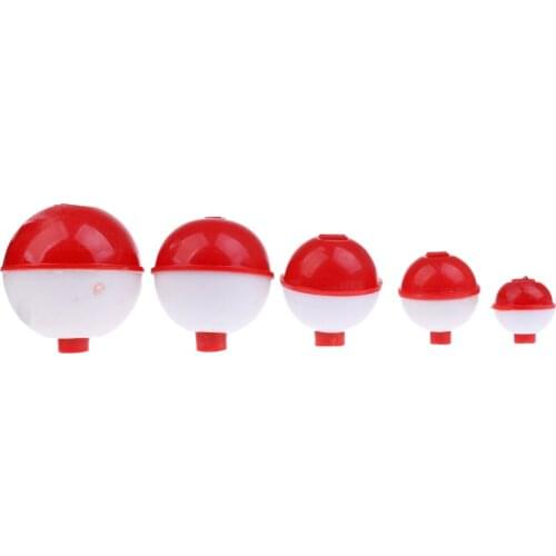 Hard ABS Snap-on Round Fishing Floats Push Button Float Bobbers Fishing Tools