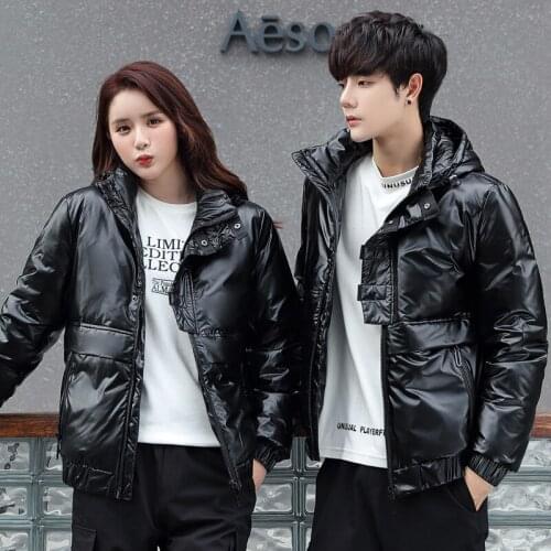 Winter Coat Women Down Jacket 2020 Fashion Silver Metal Female Parka Outwear Plus Size Warm Thick Cotton Padded bomber jacket