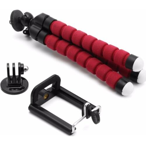1 Set New Flexible Tripod Stand Gorilla Mount Monopod Holder Octopus For GoPro Camera