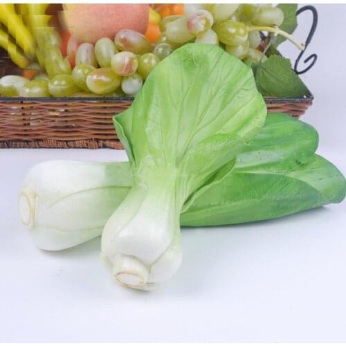 1pcs High Imitation Fake Artificial Green Vegetable&plastic Fake Simulated Artificial Green Vegetable Model Ornaments Decorate