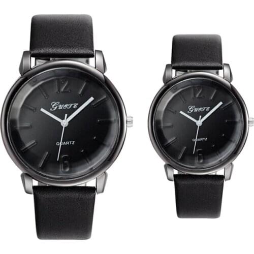 2Pcs Reloj 2019 Fashion Men Women Lovers Couple Quartz Watch Leather Sport Watch High Quality Clock Wristwatch Relogio Masculino