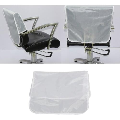 2X Plastic Cover for Chair Backs in Hairdressing Salons 48x43cm White