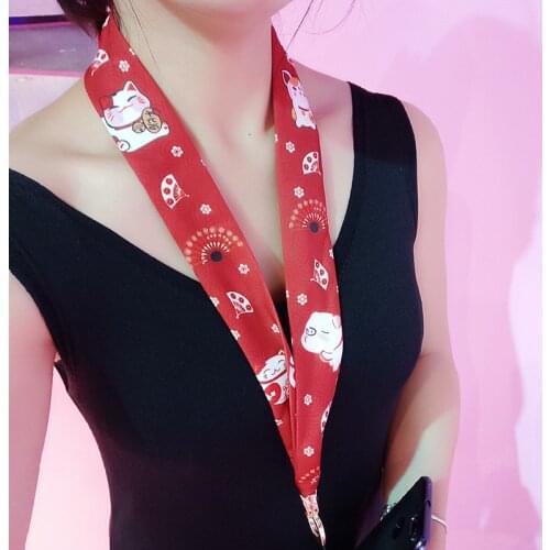 50 cm Scarf Ribbon Neck Strap Lanyards for keys ID Card Gym Mobile Phone Straps USB badge holder DIY Hang Rope Lariat Lanyard