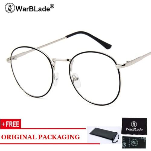Metal Frame Eyewear Brand Designer Nerd Geek Women Men Unisex Round Glasses Clear Lens Spectacles Oculos Feminino Hombre 2018