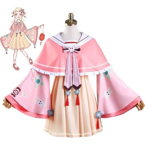 Anime Toilet Bound Jibaku Shounen Yashiro Nene Hanako Kun Cosplay Costume Uniform Outfit Dress Halloween Kimono Costumes