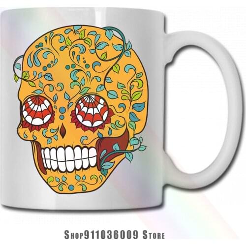 Skull mug cup tazas