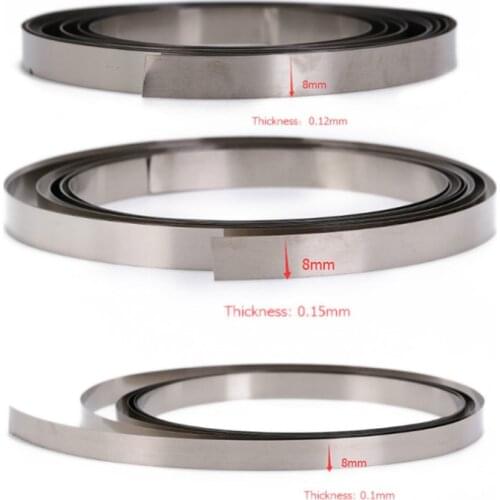 2M/3M/5m/10m 0.1/0.12/0.15 Nickel Plated Strip Tape For Li 18650 Battery Spot Welding Compatible For Spot Welder Machine