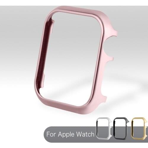 Metal Watch Cases For Apple Watch Protective Cover Luxury Watch Cover For Apple Watch Series SE 6 5 4 40mm 44mm Watch Frame