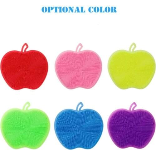 Multi-functional Silica Gel Dishwashing Brush To Clean Dishwashing Cloth From Oil Kitchen Bowl Brush Heat Insulation Pad