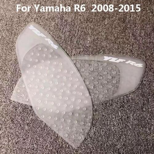 Motorcycle Sticker Anti slip Fuel Tank Pad 3M Side Gas Knee Grip For Yamaha R6 2008 2009 2010 2011 2012 2013 2014 2015 YZF-R6