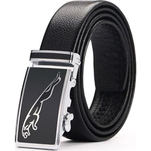 2018 New Brand Mens Belt 100% Good Quality Cowskin Genuine Luxury Leather Mens Belts for Men,Strap Male Metal Automatic Buckle