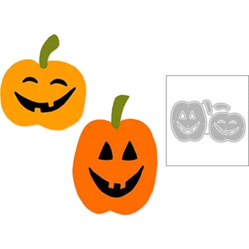 2020 New Halloween Plant Pumpkin Head Smile Grimace Metal Cutting Dies For DIY Scrapbooking Greeting Card Paper Making no stamps