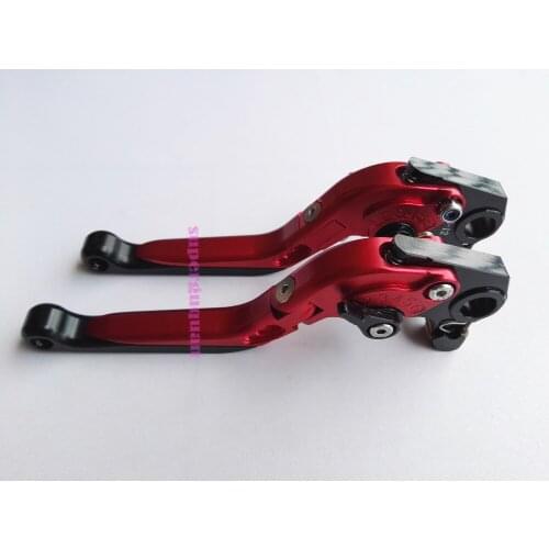 New For Ducati Hypermotard 796 2010-2012 motorcycle motorbike CNC Foldable Extendable brake&Clutch Levers Red