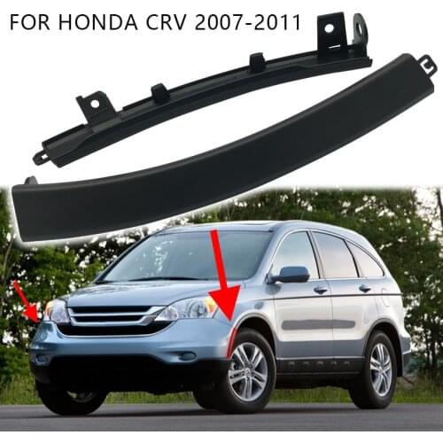 Guarnição do molde do para-choque dianteiro da roda de 2 pces para honda crv 2007-2011 71108-SWA-000 71103-SWA-000