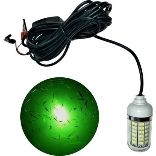 Underwater Fish Attracting Light Waterproof Fishing Attractive Lamp Fish Gathering LED Lure 360 Degree Lighting 5 Meters Cable