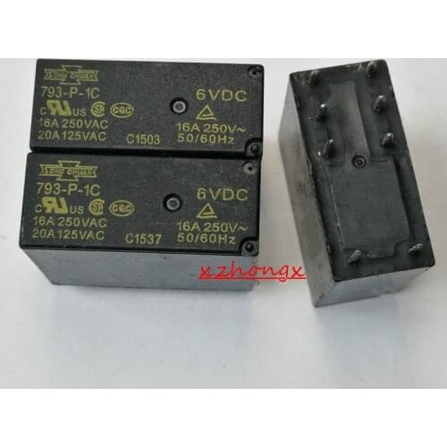 Relé 793-P-1C-24V 793-P-1C -12V 793-P-1C-6V 16A 250VAC 8PIN