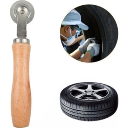 Ball Bearing Tire Tyre Patch Roller Stitcher Puncture Repair Tube Tool Car Truck Tyres Wood Handle