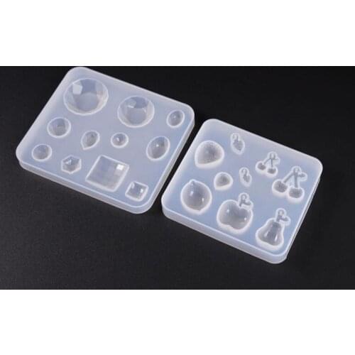 Silicone Mold DIY Geometric Fruit Craft Jewelry Making Decorative Cake Resin Molds Tool
